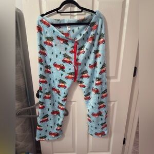 Underground Women's Pajama Bottoms with Red Car and Tree Print